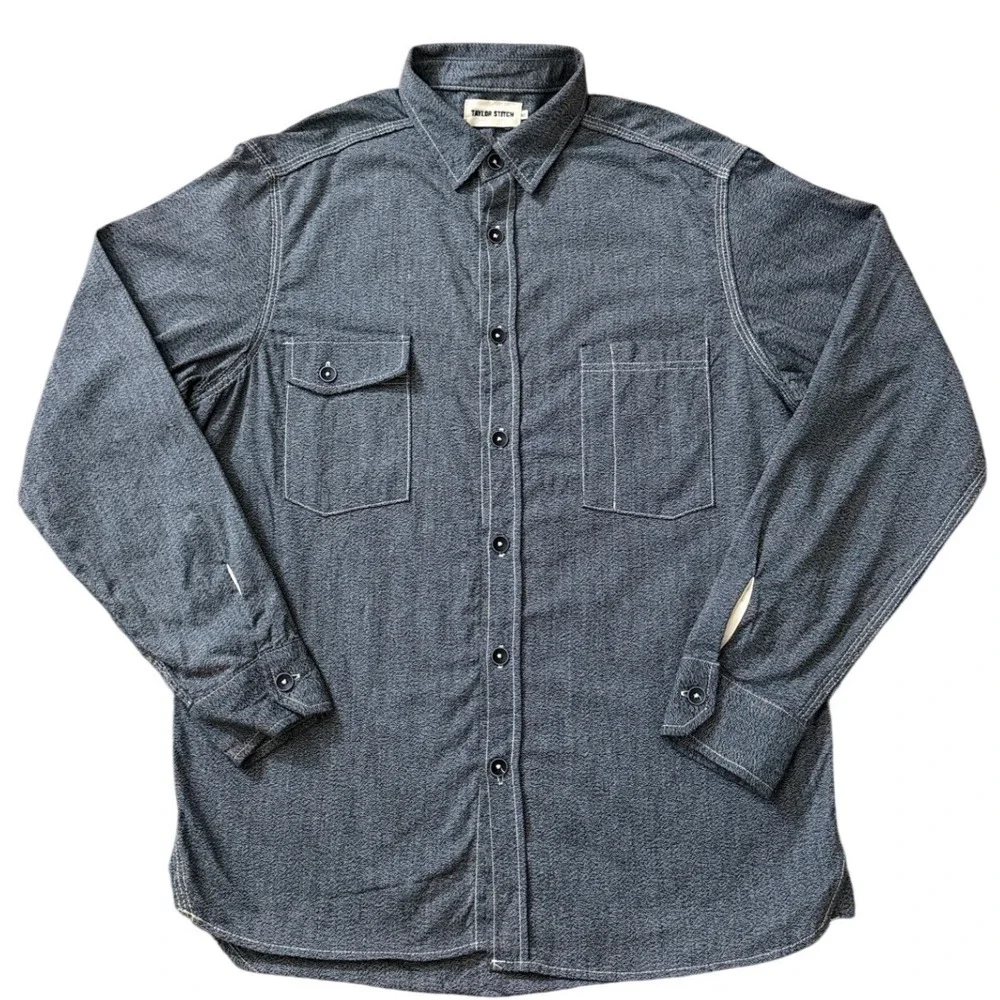 Taylor Stitch The Foundry Shirt Size 42 L Preppy kk06 - Picture 5 of 9